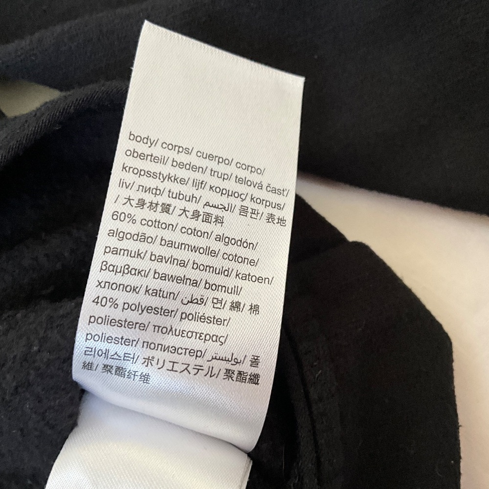 CALVIN KLEIN JEANS Boxy Crop Hoodie Black - Picture 3 of 10